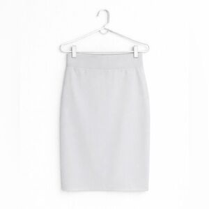 Babaton Aritzia White Stretchy Pencil Skirt XXS NWOT